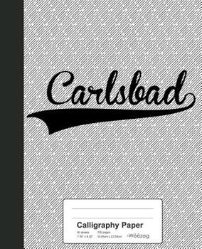 Paperback Calligraphy Paper: CARLSBAD Notebook Book