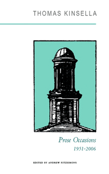 Paperback Prose Occasions: 1951-2006 Book