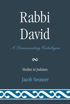 Paperback Rabbi David: A Documentary Catalogue Book