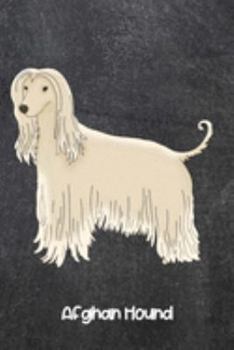 Paperback Afghan Hound: Dogs Blank Lined Gift Journal Diary or Notebook, Hand Drawn Illustration, Wide Rule Book