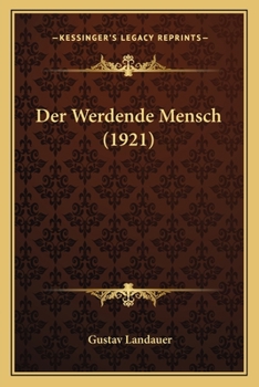 Paperback Der Werdende Mensch (1921) [German] Book
