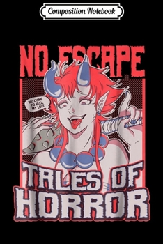 Composition Notebook: Demon anime girl Tales of horror ahegao face Journal/Notebook Blank Lined Ruled 6x9 100 Pages