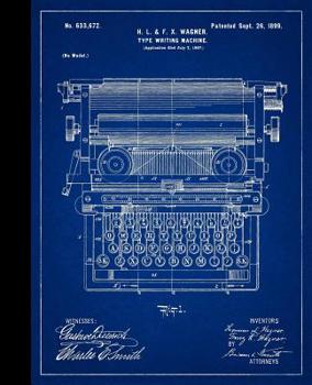 Paperback Notebook: Typewriter College Ruled Notebook for Girls Teens Kids School Notes Journal 120 Pages Book