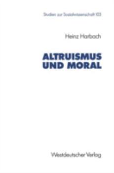 Paperback Altruismus Und Moral [German] Book