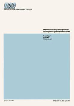 Paperback Einspannvorrichtung Für Zugversuche an Holzproben Grösseren Querschnitts [German] Book