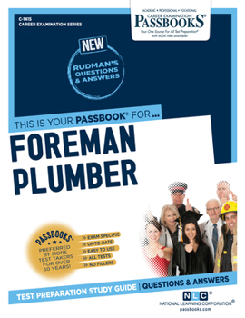 Paperback Foreman Plumber (C-1415): Passbooks Study Guide Volume 1415 Book