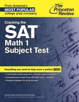 Paperback Cracking the SAT Math 1 Subject Test (College Test Preparation) Book