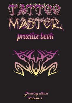 Paperback Tattoo Master Practice Book - Drawing Album Book