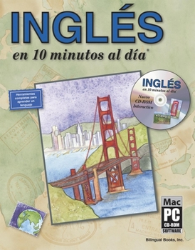 Paperback INGLES en 10 minutos al día® con CD-ROM Book