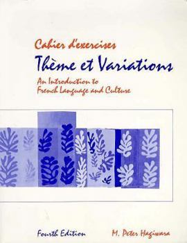 Paperback Workbook to Accompany Th?me Et Variations: An Introduction to French Language and Culture, 4e Book