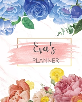 Eva's Planner: Monthly Planner 3 Years January - December 2020-2022 | Monthly View | Calendar Views Floral Cover - Sunday start