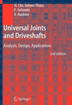 Paperback Universal Joints and Driveshafts: Analysis, Design, Applications Book