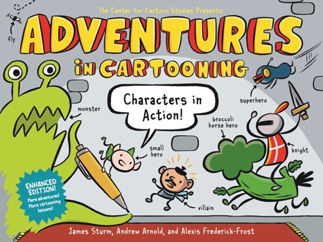 Paperback Adventures in Cartooning: Characters in Action (Enhanced Edition) Book