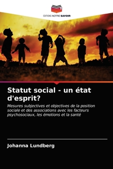 Paperback Statut social - un état d'esprit? [French] Book