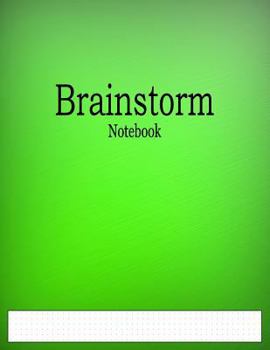 Paperback Brainstorm Notebook: 1/6" Dot Grid Graph Paper Ruled Book