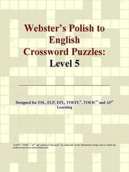 Paperback Webster's Polish to English Crossword Puzzles: Level 5 Book