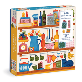 Misc. Kitchen Essentials 500 Piece Puzzle with Shaped Pieces Book