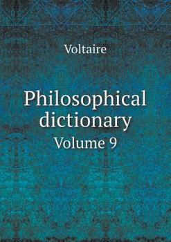 Paperback Philosophical Dictionary Volume 9 Book