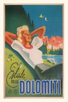 Paperback Vintage Journal Dolomites, Italy Travel Poster Book