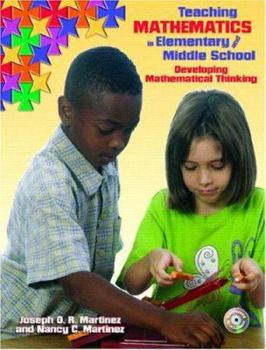 Paperback Teaching Mathematics in Elementary and Middle School: Developing Mathematical Thinking [With CDROM] Book