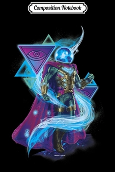 Paperback Composition Notebook: Marvel Spider-Man Far From Home Mysterio Abstract Symbols Journal/Notebook Blank Lined Ruled 6x9 100 Pages Book