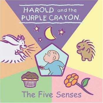 Hardcover Harold and the Purple Crayon: The Five Senses Book