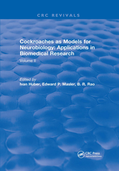 Paperback Cockroaches as Models for Neurobiology: Applications in Biomedical Research: Volume II Book