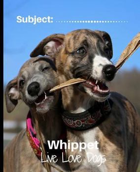 Paperback Whippet - Live Love Dogs!: Composition Notebook for Dog Lovers Book