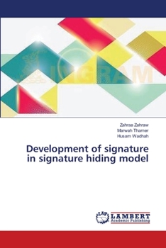 Paperback Development of signature in signature hiding model Book