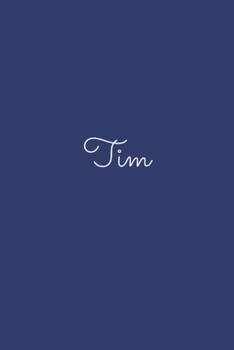 Tim: notebook with the name on the cover, elegant, discreet, official notebook for notes, dot grid notebook,
