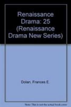 Hardcover Renaissance Drama 25: New Series XXV 1994 Renaissance Drama and the Law Book