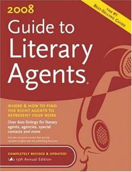 Paperback 2008 Guide to Literary Agents Book