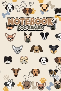 Paperback Notebook Dog Series: Dog Theme Blank Lined Notebook Journal Diary 6x9 Book