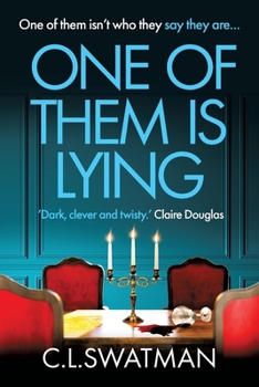 Paperback One of Them Is Lying [Large Print] Book
