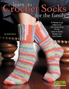 Paperback Learn to Crochet Socks for the Family Book