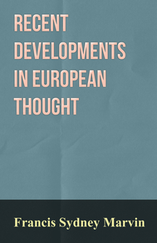 Paperback Recent Developments in European Thought Book
