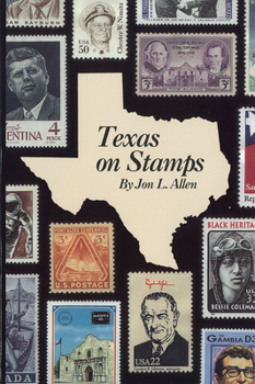 Paperback Texas on Stamps Book