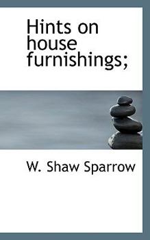 Paperback Hints on House Furnishings; Book