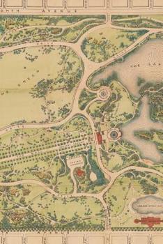 Map of Central Park in Manhattan : Poetose Notebook (100 Pages/50 Sheets)