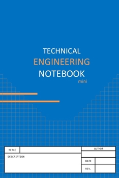 Paperback Technical Engineering Notebook Blue: 2019 Book