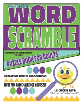 Paperback Word Scramble: Lil Chickie's 80 Pages Book