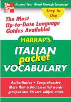 Paperback Harrap's Italian Pocket Vocabulary Book