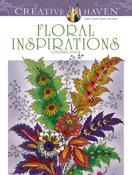 Paperback Creative Haven Floral Inspirations Coloring Book