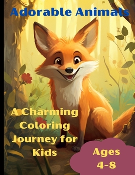 Paperback Adorable Animals: A Charming Coloring Book for Kids Book