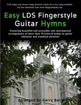 Paperback Easy LDS Fingerstyle Guitar Hymns Book