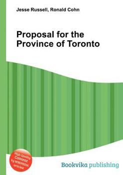 Paperback Proposal for the Province of Toronto Book