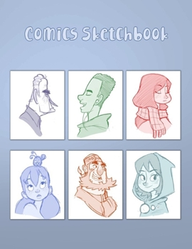 Paperback Comics Sketchbook: 100 Blank Pages, 8.5 x 11, Sketch Pad for Drawing Comics, Anime and Manga Book