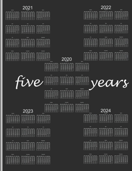 2020-2024 Five Year Planner 60 months Calendar: 5 year monthly with holiday list  Best for big multi year Goal Planning School Work Finances ... in Large 8.5 x 11 (Yearly Life Organizers)