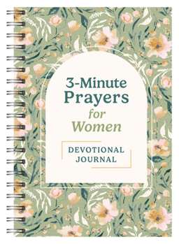 Spiral-bound 3-Minute Prayers for Women Devotional Journal Book