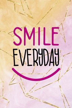 Smile Everyday: Origami Notebook Journal Composition Blank Lined Diary Notepad 120 Pages Paperback Yellow Pink